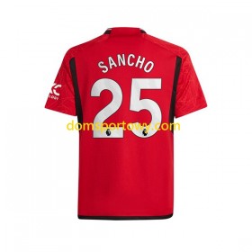 Koszulka Manchester United Sancho 25 Domowe Koszulki Piłkarskie 2023-2024 Krótki Rękaw
